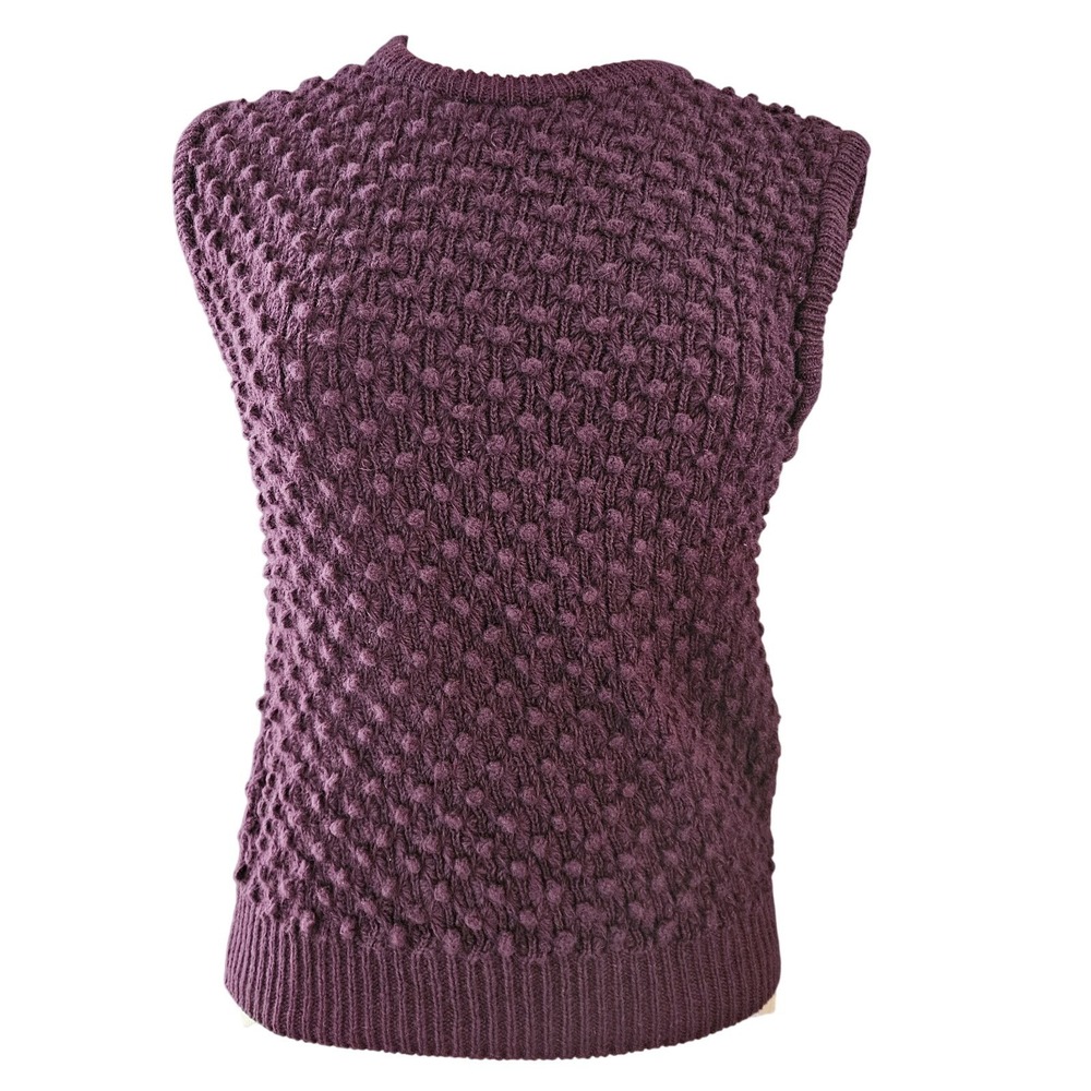 Vintage Kenneth Gordon‎ Lady Avon Scottish Shetland Wool Sweater Vest Size S